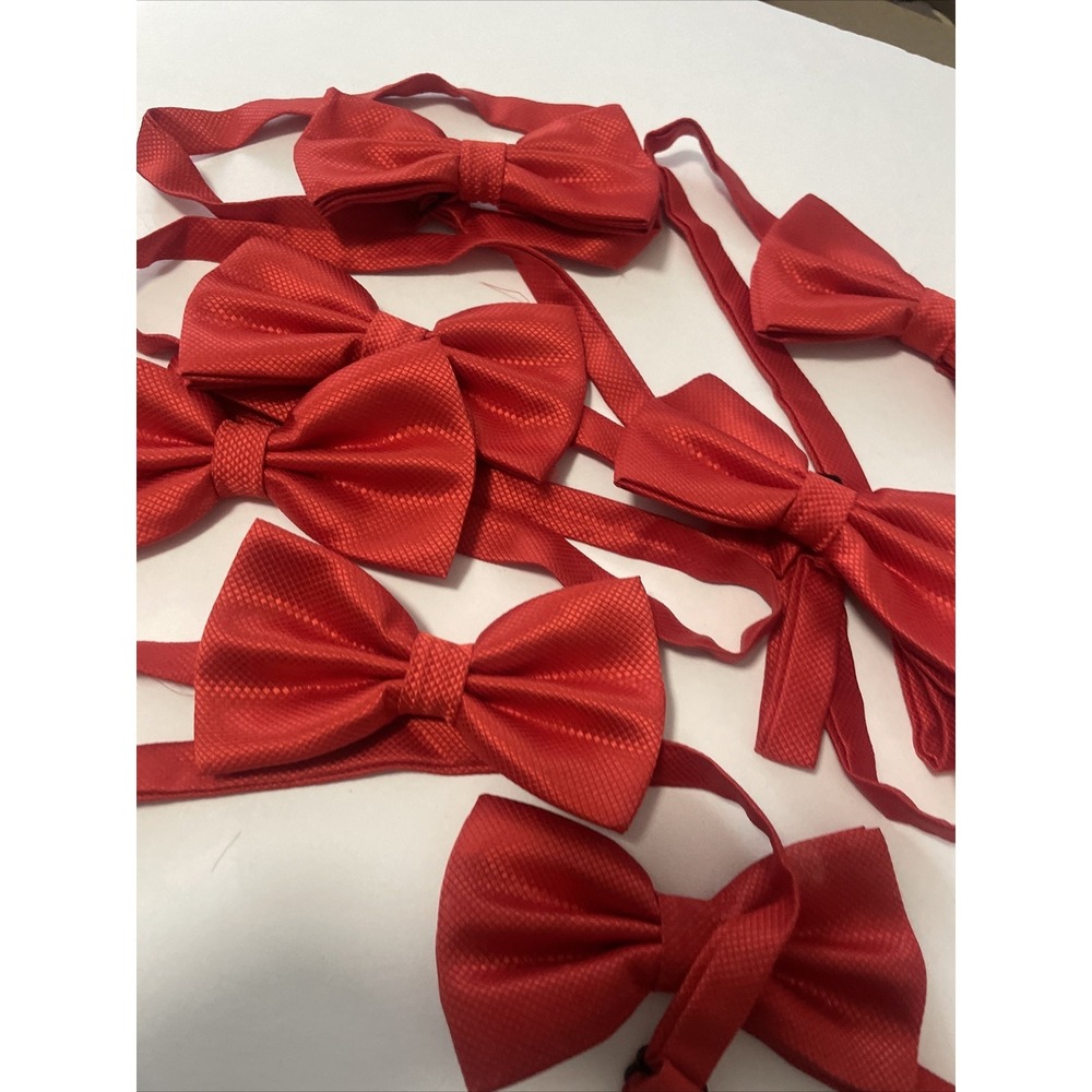 Mens Bowtie PreTied Adjustable Necktie Solid Color Formal Wedding Party (10)
